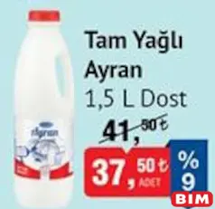 DOST TAM YAĞLI AYRAN 1,5 L